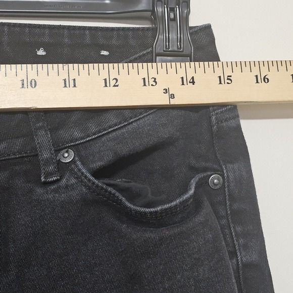 Loft Outlet Womens Jeans Size 4 Black Dark Wash Curvy Skinny Long 455226 - Picture 3 of 9